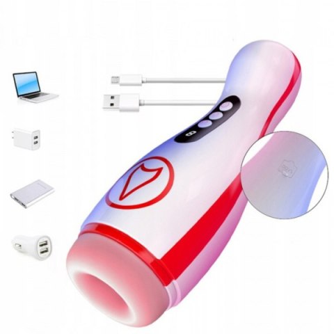 Masturbator - Vibrating Masturbation Cup , 7 Suction Power, 7 Vibration Setting B - Series Fox