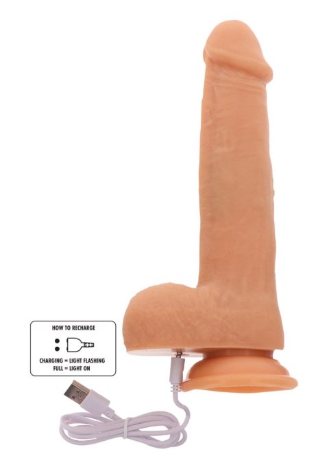 Rotating Beads Vibrating Dildo Light skin tone TOYJOY