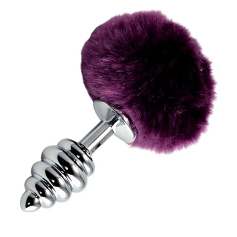 Spiral Pompon Metal Plug Purple Lovetoy