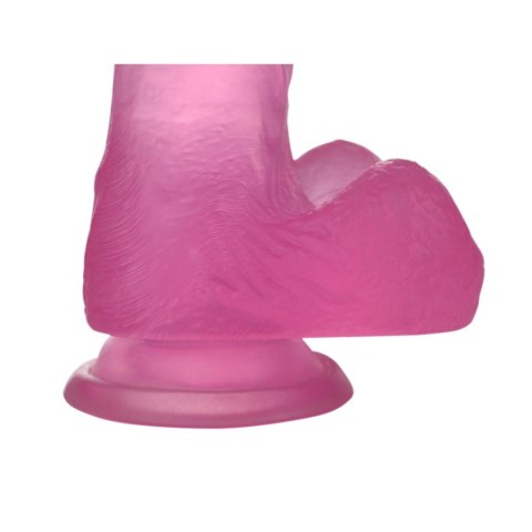 7"" Jelly Studs Crystal Dildo Medium Pink Lovetoy