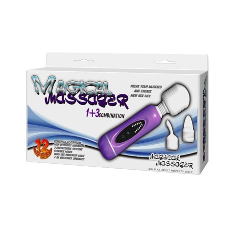 BAILE- MAGICAL MASSAGER, 1+3 combination, 12 vibration functions BAILE