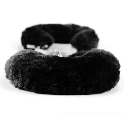 Fetish Pleasure Fluffy Handcuffs Black Lovetoy