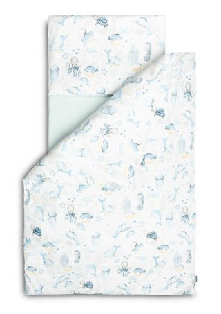 KOMPLET POŚCIELI 2 EL.+ PRZEŚCIERADŁO PODWODNY ŚWIAT 100X135 CM       