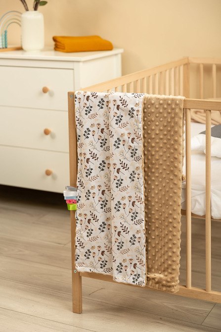 LEKKI KOCYK MINKY 75x100 CAPPUCCINO GAŁĄZKI