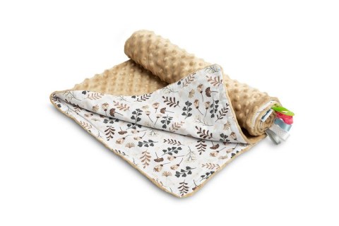 LEKKI KOCYK MINKY 75x100 CAPPUCCINO GAŁĄZKI
