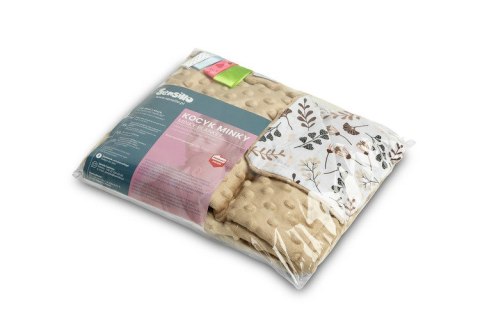 LEKKI KOCYK MINKY 75x100 CAPPUCCINO GAŁĄZKI