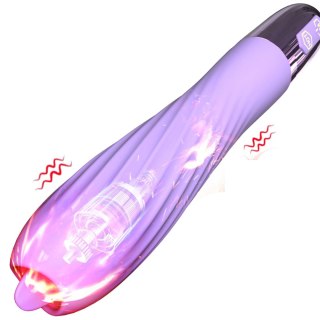 Wibrator-Silicone Vibrator USB, 10 vibration modes, Heating B - Series Fox