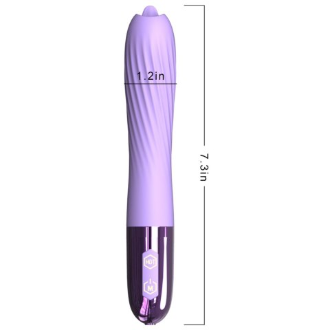 Wibrator-Silicone Vibrator USB, 10 vibration modes, Heating B - Series Fox