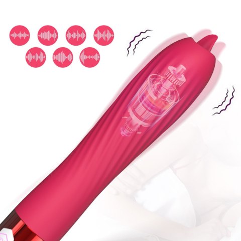 Wibrator-Silicone Vibrator USB, 10 vibration modes, Heating B - Series Fox