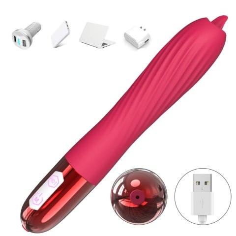 Wibrator-Silicone Vibrator USB, 10 vibration modes, Heating B - Series Fox