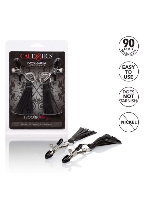 Playful Tassels Nipple Clamps Black CalExotics