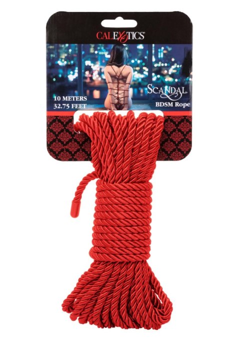 Scandal BDSM Rope 10M Red CalExotics