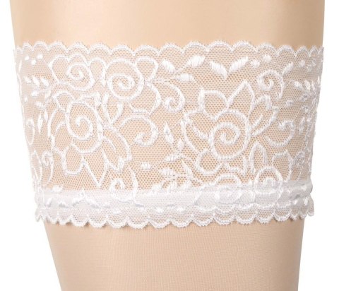 Hold-up Stockings white 5 Cottelli LEGWEAR