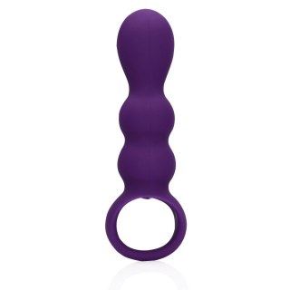 Teardrop Shaped Anal Vibrator - Clear Purple Loveline