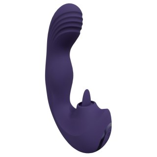VIVE - Yumi - Rechargeable Triple Motor - G-Spot Finger Motion Vibrator and Flickering Tongue Stimul Vive