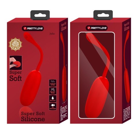 PRETTY LOVE - JULIUS EGG Red 12 function vibrations Pretty Love
