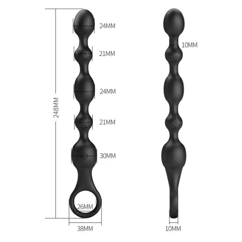 PRETTY LOVE - Van, 10 vibration functions Beaded Anal Vibrator! Pretty Love