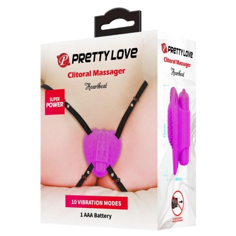 PRETTY LOVE - Clitoral Massager, Heartbeat, 10 vibration functions BAILE