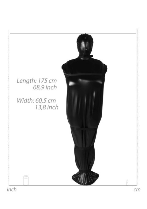 Body Bag with Nylon Straps - Black Ouch!