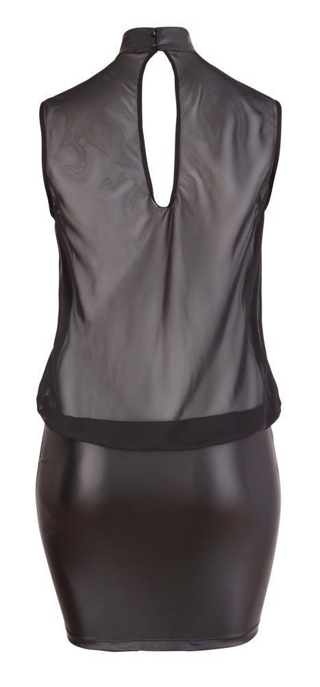 Dress transparent black 2XL Cottelli CURVES