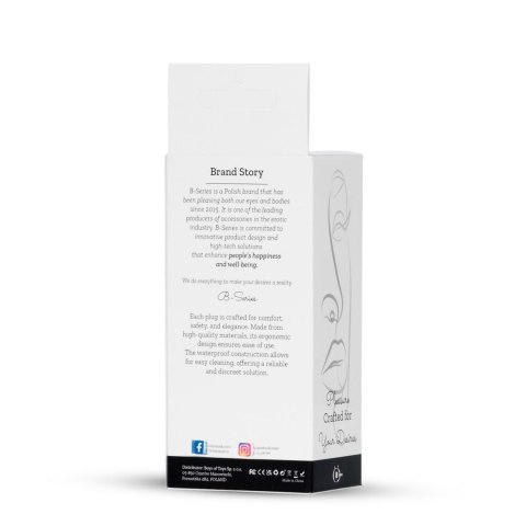 Plug-Jewellery Pearl Pink PLUG- Clear S B - Series HeavyFun