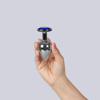 BLUE JEWELLED METAL BUTT PLUG L Secret Play