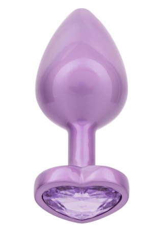 Diamond Heart Plug Large Purple CalExotics