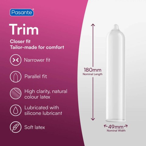 Pasante Trim Condoms 3 pcs Pasante