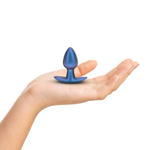 Smooth Silicone Anal Plug - Small - 2.6 / 6,5 cm - Metallic Blue Ouch!