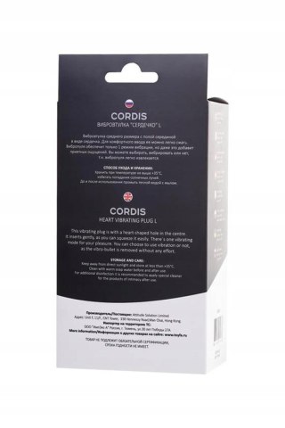 TOYFA POPO Pleasure Anal Plug Cordis L Vibro Black POPO Pleasure by TOYFA