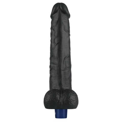 10.5" REAL SOFTEE Rechargeable TPE Vibrating Dildo(Black) Lovetoy