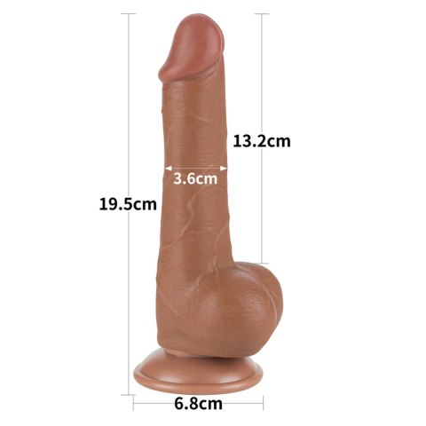 7.5'' Sliding Skin Dual Layer Dong Brown Lovetoy