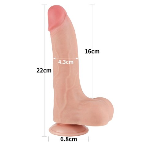 8.5'' Sliding Skin Dual Layer Dong Flesh Lovetoy