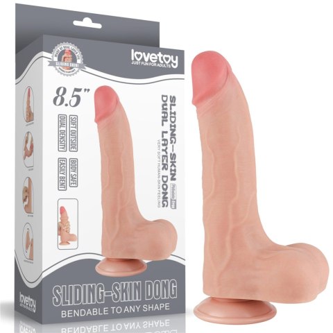 8.5'' Sliding Skin Dual Layer Dong Flesh Lovetoy