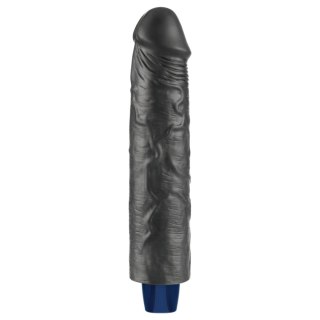 9.5" REAL SOFTEE Rechargeable TPE Vibrating Dildo(Black Lovetoy