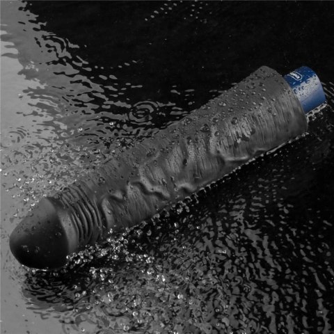 9.5" REAL SOFTEE Rechargeable TPE Vibrating Dildo(Black Lovetoy