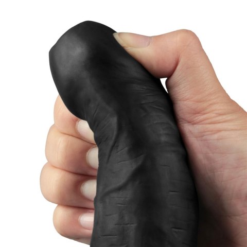 9" REAL SOFTEE Rechargeable TPE Vibrating Dildo(Black) Lovetoy