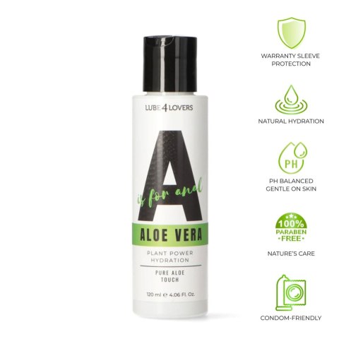 A is for Aloe Vera - Anal Lubricant with Aloe 120 ml Lube4lovers