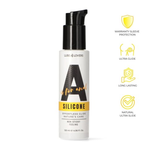 A is for Silicone - Professional Silicone-Based Anal Lubricant 120 ml Lube4lovers