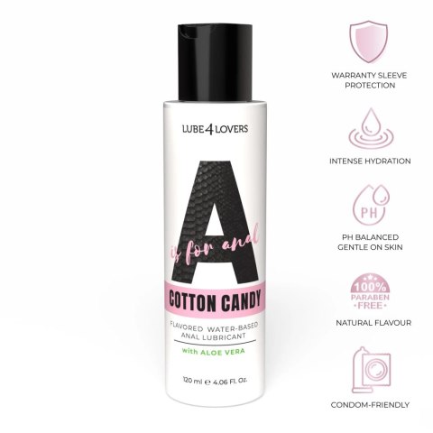 Anal Lubricant A Is for Cotton Candy 120 ml Lube4lovers