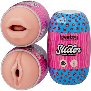 Slider Double-Ended Masturbator Mouth and Vagina Lovetoy