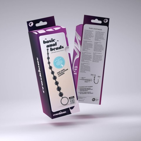 10 BEAD ANAL CHAIN CRUSHIOUS BLACK Crushious