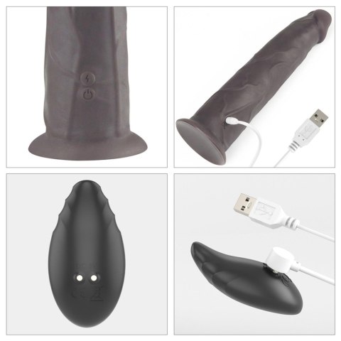 9.0'' Dual Layered Platinum Silicone Rotator Lovetoy
