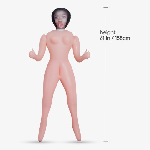 CRUSHIOUS ALICIA THE BOUNTY HUNTER EBONY INFLATABLE DOLL Crushious