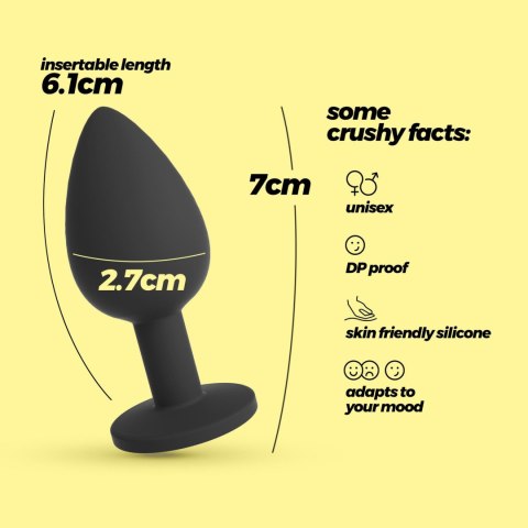 CRUSHIOUS CAMILEO SMALL ANAL PLUG WITH 4 INTERCHANGEABLE JEWELS Crushious