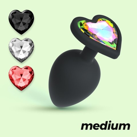 CRUSHIOUS CUORE REGULAR ANAL PLUG WITH 4 INTERCHANGEABLE JEWELS Crushious