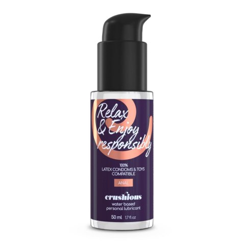 CRUSHIOUS DEEP DIVER DOUBLE DILDO WITH ANAL LUBRICANT 50ML PURPLE Crushious