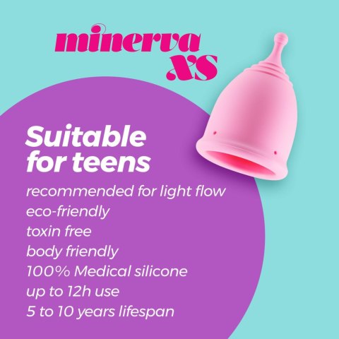 CRUSHIOUS MINERVA XS MENSTRUAL CUP WITH POUCH AND TOY CLEANER 150 ML Crushious