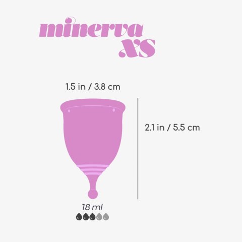 CRUSHIOUS MINERVA XS MENSTRUAL CUP WITH POUCH AND TOY CLEANER 150 ML Crushious