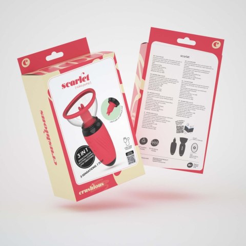 CRUSHIOUS SCARLET VULVA PUMP RECHARGEABLE STIMULATOR Crushious